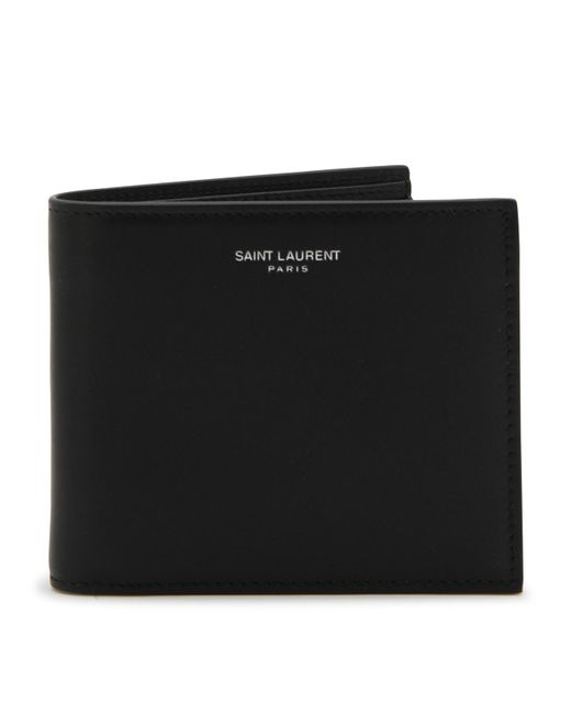 Saint Laurent Black Leather Wallet for men