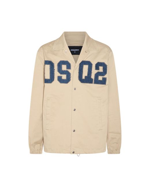 DSquared² Natural Cotton Casual Jacket for men