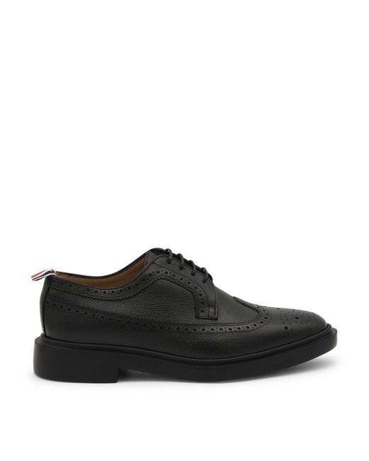 Thom Browne Black Leather Longwing Brogues for men