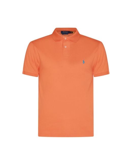 Polo Ralph Lauren Orange Cotton Polo Shirt for Men | Lyst