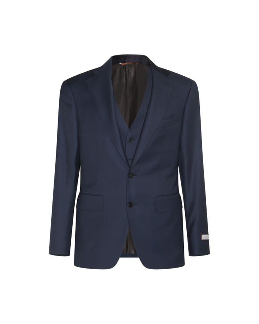 Canali Blue Wool Suits for men