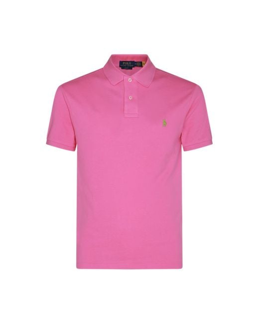 Polo Ralph Lauren Pink Cotton Polo Shirt for men