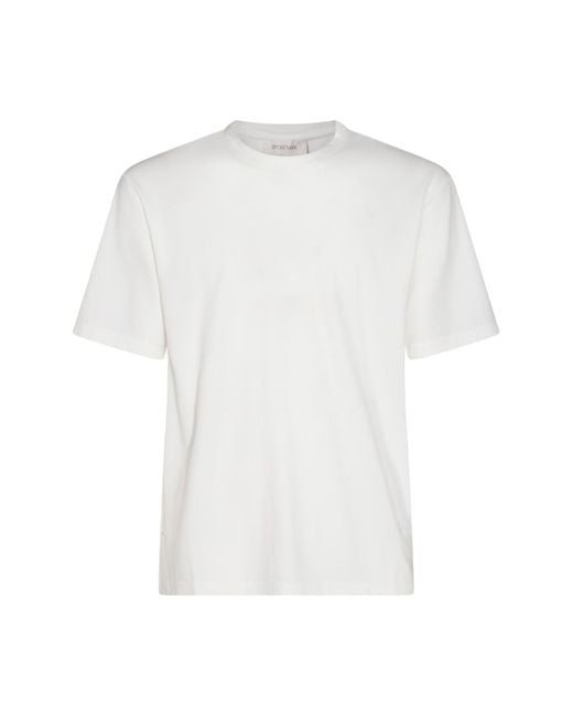 Piacenza Cashmere White Cotton T-shirt for men
