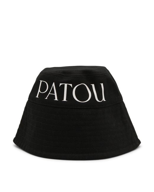 Patou Black And White Cotton Bucket Hat