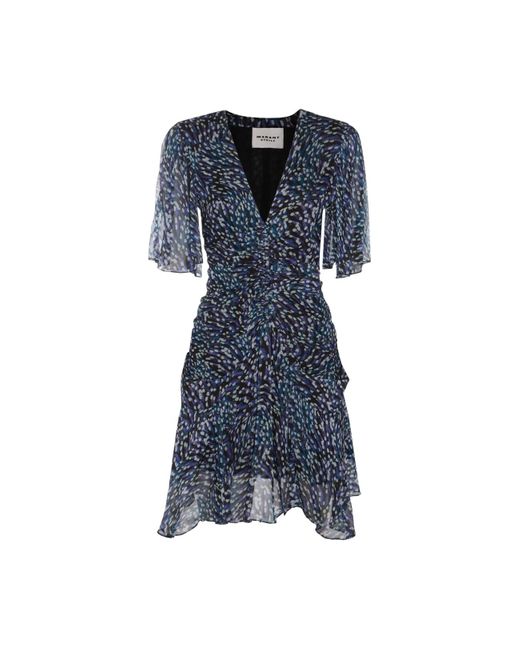 Isabel Marant Blue Viscose Mini Dress