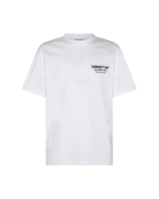 Carhartt White And Black Cotton T-shirt for men