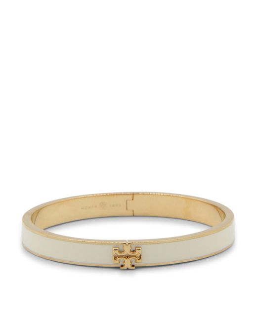 Tory Burch Natural White And Gold-tone Brass Bracelet