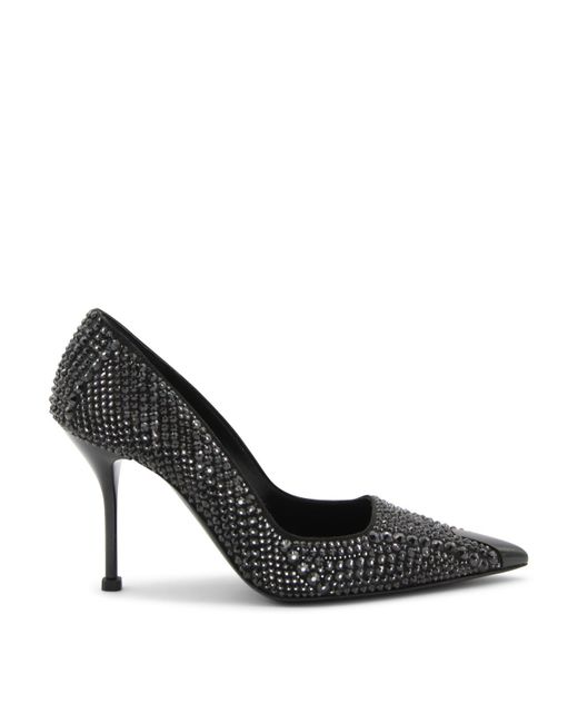 Alexander McQueen Silk And Viscose Blend Punk Pumps in Black Lyst UK