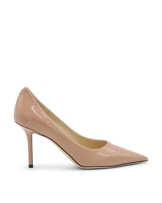 Jimmy Choo Multicolor Pink Patent Leather Love 85 Mm Pumps