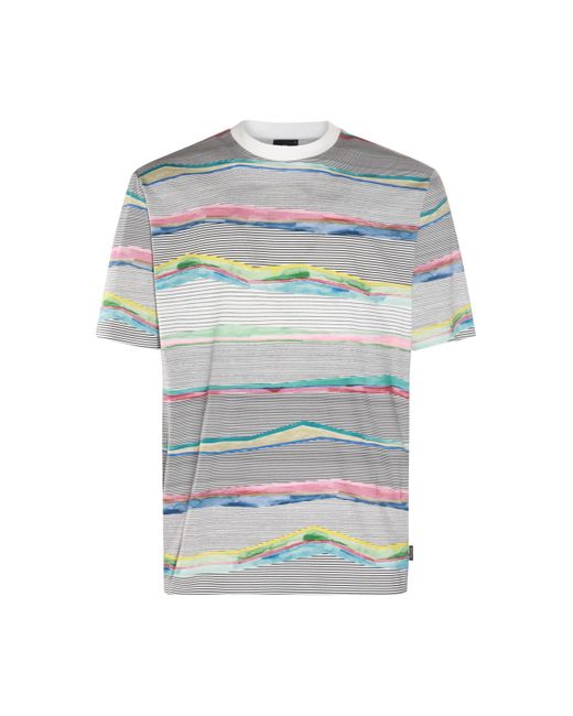 PS by Paul Smith Grey Colour Cotton T-shirt in Blue for Men | Lyst