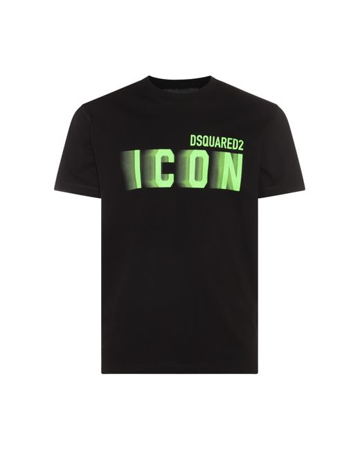DSquared² Black Cotton T-shirt for men