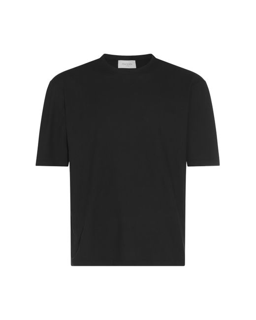 Piacenza Cashmere Black Cotton T-shirt for men