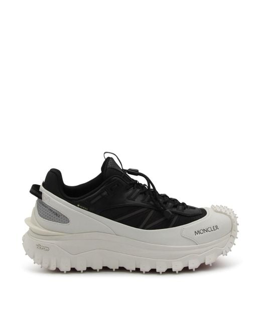 Moncler Black And White Trailgrip Sneakers for men