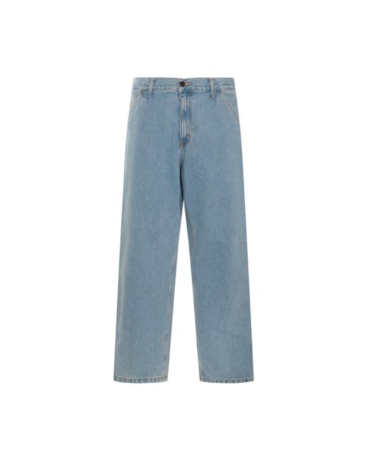 Carhartt Blue Cotton Jeans for men