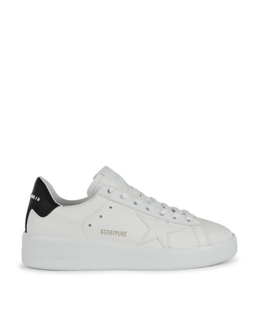 Golden Goose Deluxe Brand Gray White And Black Leather Sneakers
