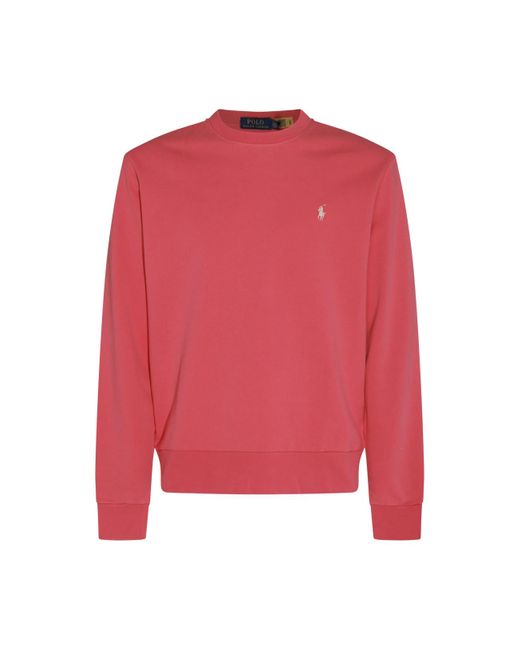 Polo Ralph Lauren Red Cotton Sweatshirt for men