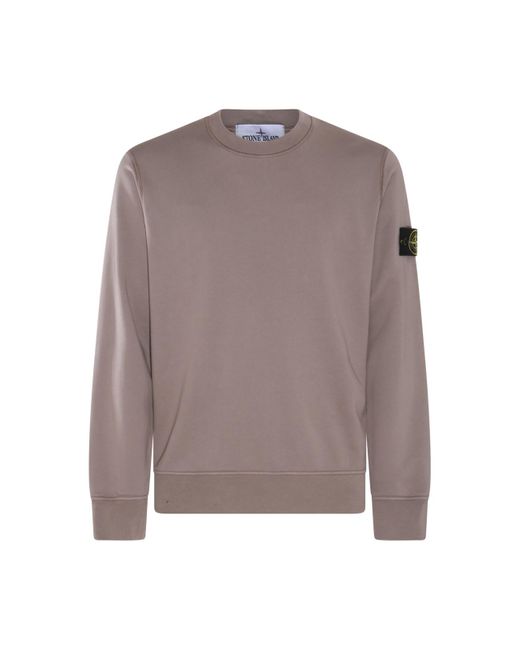 Stone Island Light Brown Cotton Sweatshirt for men