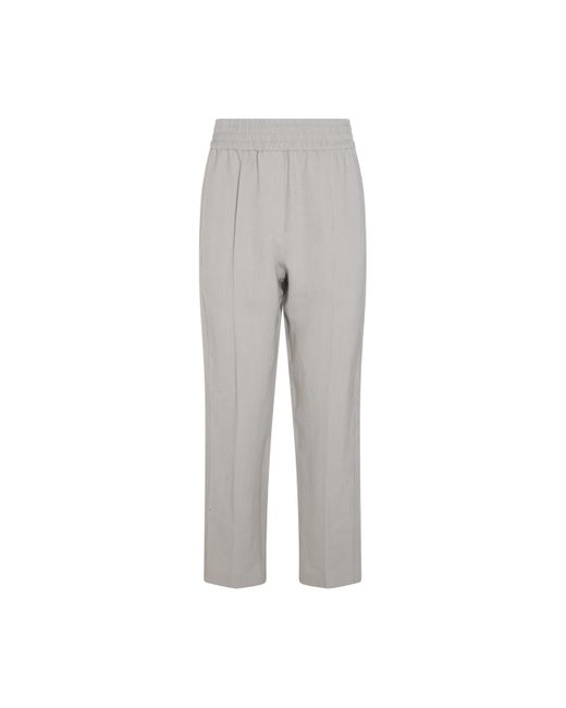 Brunello Cucinelli Gray Light Grey Pants