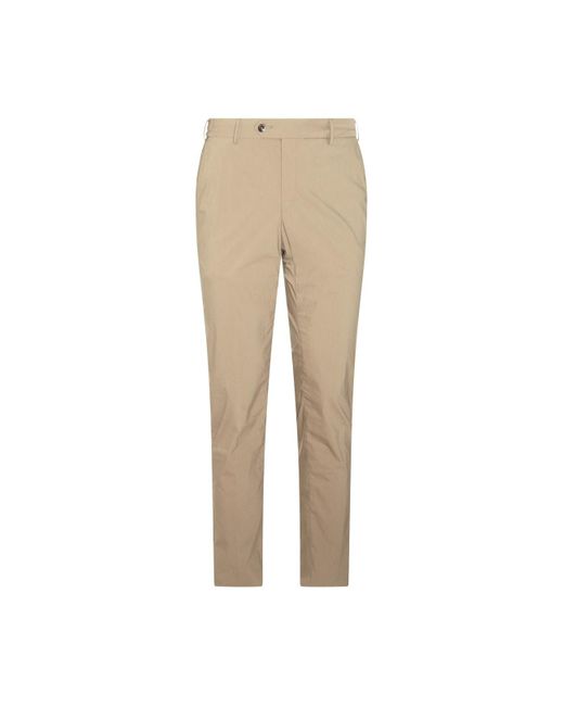 PT Torino Natural Beige Cotton Pants for men