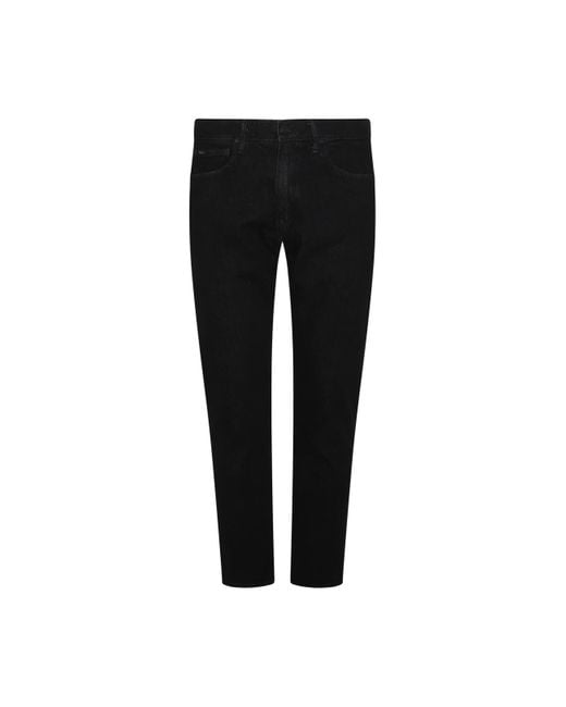 Polo Ralph Lauren Black Cotton Denim Jeans for men