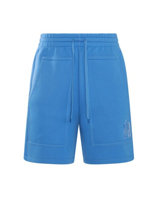 Mackage Blue Cotton Shorts for men