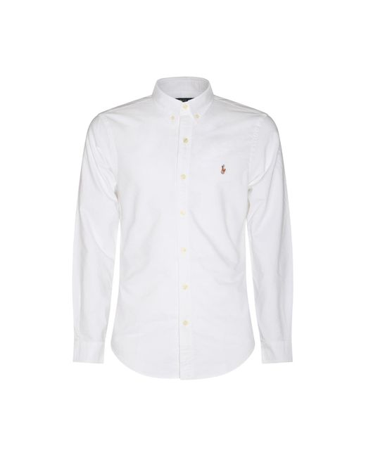 Polo Ralph Lauren White Cotton Shirt for men