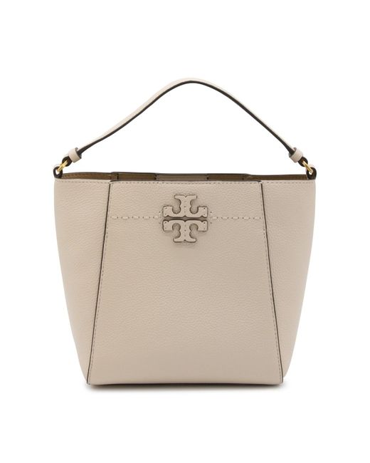 Tory Burch White Leather Mcgraw Satchel Bag