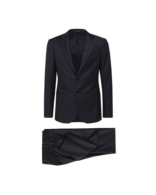 Giorgio Armani Dark Blue Wool Suits for men