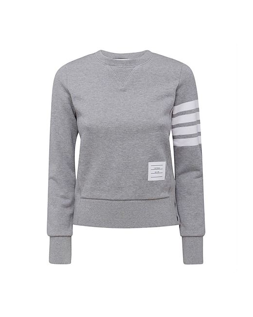 Thom Browne Gray Grey Cotton Sweatshirt