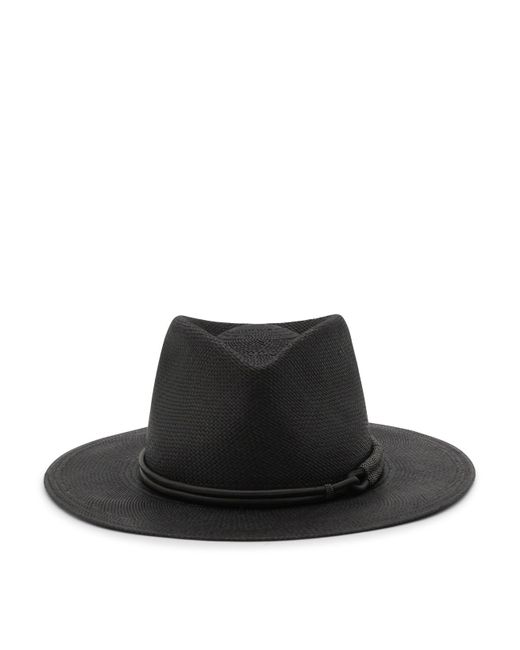 Brunello Cucinelli Black Fedora Hat