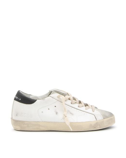 Golden Goose Deluxe Brand White Leather Super-star Sneakers