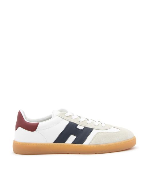 Hogan Blue And Red Leather Cool Sneakers for men