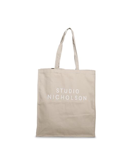 Studio Nicholson Dove Canvas Standard Tote Bag in Natural for Men | Lyst
