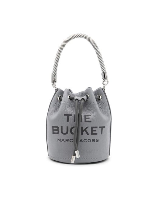 Marc Jacobs Gray Leather The Bucket Tote Bag