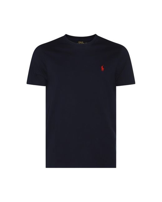 Polo Ralph Lauren Black Dark Blue Cotton T-shirt for men