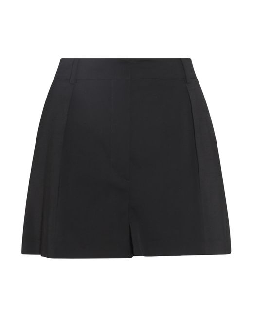 Sportmax Black Viscose Stretch Shorts