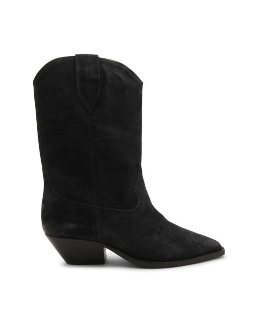 Isabel Marant Faded Black Suede Dahope Boots