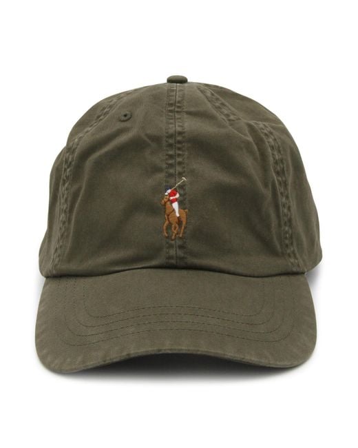Polo Ralph Lauren Military Green Cotton Hat for men