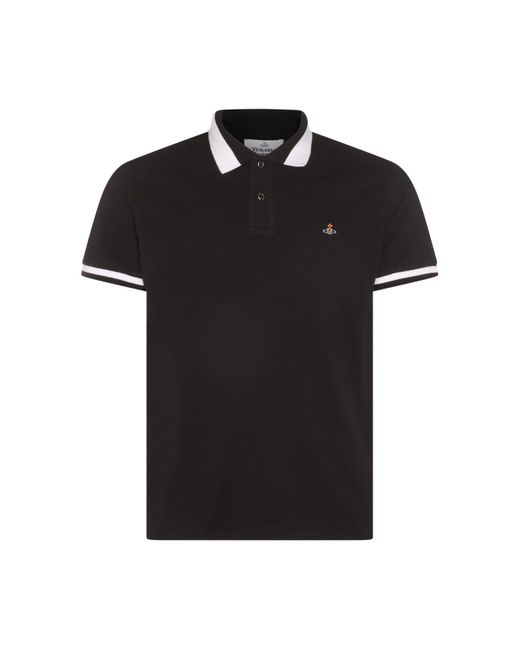 Vivienne Westwood Black Cotton Polo Shirt for men