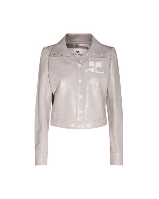 Courreges Grey Casual Jacket in Gray Lyst