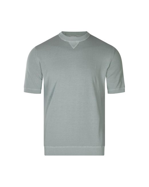 Eleventy Gray Grey Cotton T-shirt for men