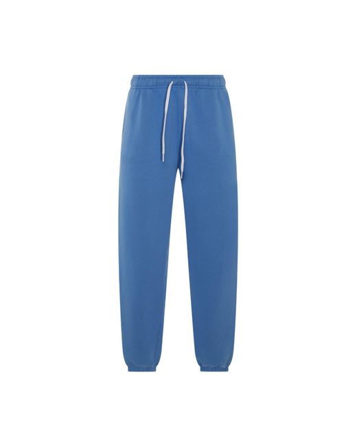 Polo Ralph Lauren Blue Cotton Blend Track Pants