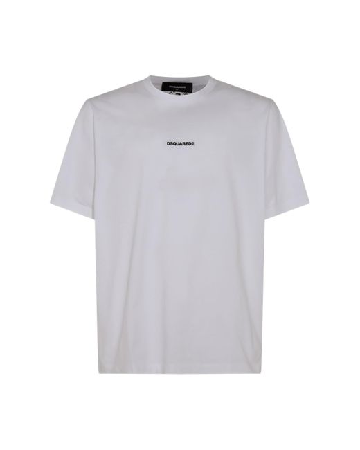 DSquared² And Black Cotton T-shirt in Blue for Men | Lyst