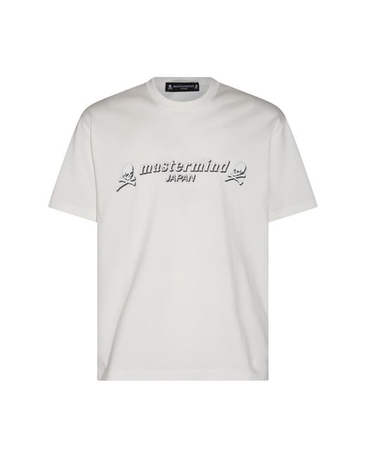 Mastermind Japan White And Black Cotton T-shirt for men