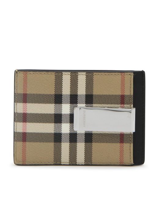 Burberry Buckle Wallet in Natural for Men | Lyst