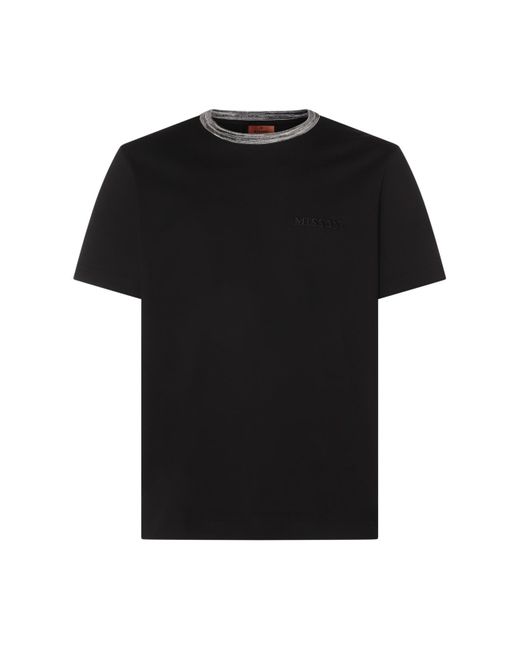 Missoni Black Cotton T-shirt for men