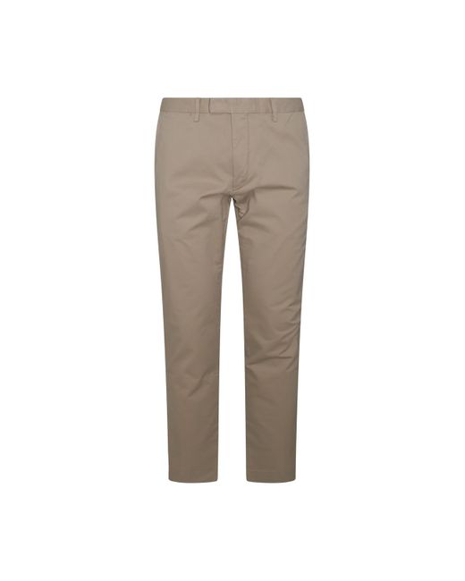 Polo Ralph Lauren Gray Beige Cotton Pants for men