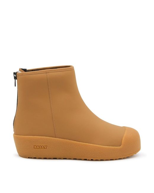 Camel Leather Bernina Curling Boots