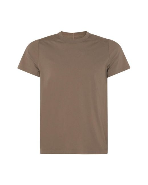 Rick Owens Brown Cotton T-Shirt for men