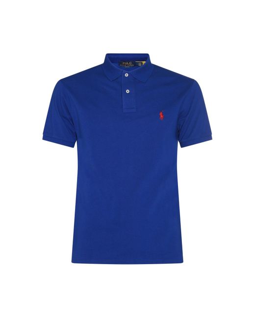 Polo Ralph Lauren Blue Cotton Polos Shirt for men